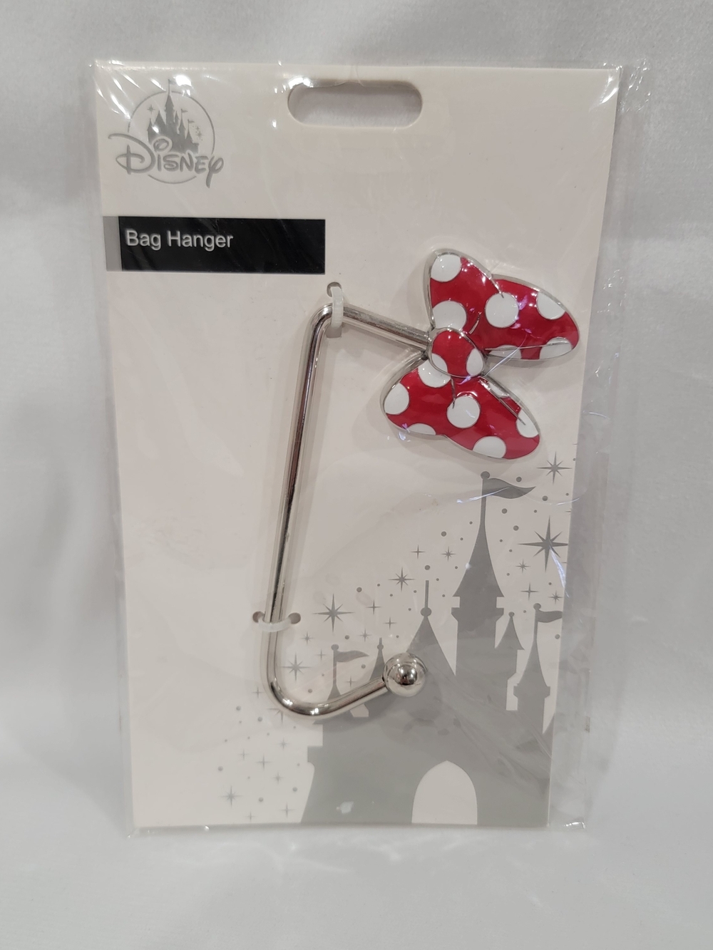 Disney Kids Red White Polka Dot Minnie Bow Bag Hanger
